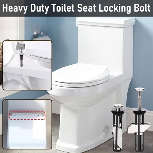 HASTHIP® Universal Toilet Seat Bolt Kit, Stainless Steel Screws Replacement, Secure & Hygienic Hardware Set for Toilet Seats, Pack of 2