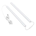 HASTHIP® Luz LED Debajo del Gabinete Enchufable,2 Barras de Luz de 12 Pulgadas Regulables,6000K Blanco Frío con Función Memoria USB Vinculable para Cocina Escritorio y Armario
