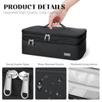 HASTHIP® Travel Storage Bag Compatible with Dyson Airwrap, Shark Flexstyle, Revlon Hair Dryer, Double Layer Portable Carrying Case with Organizer, Waterproof Protective Pouch for Hair Styling Tools