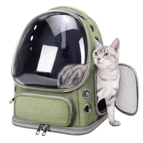 HASTHIP® Cat Backpack Carrier for Cats and Small Dogs, Breathable Cat Bubble Backpack, Airline Approved Pet Travel Carrier