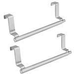 HASTHIP Towel Holders for Kitchen and Bathroom with 22.7–37.7cm Adjustable Telescopic Bar | Stainless Steel No Drill Over Door Rack