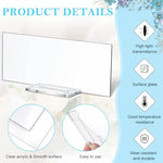 HASTHIP® 10Pcs Acrylic Table Sign Holders with Bases Tabletop Sign Holders Clear Sign Holders Party Event WeddingSupplies Stores Price Tag Holders Table Number Holder, 5.9x2.36inches