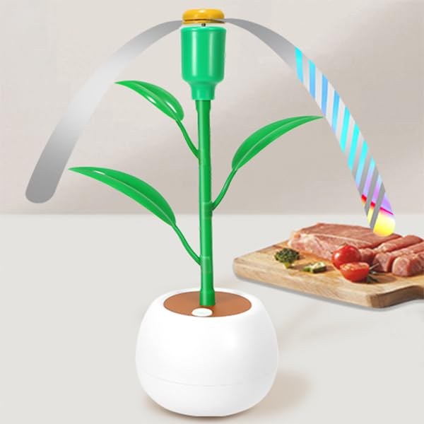 HASTHIP Electric Fly Repellent Fan for Dining Table with Twin Soft Blades 10.2 in | Battery Operated