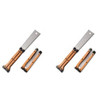 HASTHIP Hand Saw for Woodworking and DIY with 5.5 in Dual Edge Blade featuring SK-5 Steel