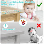 HASTHIP® 200cm x 8cm Baby Safety Edge & Corner Protector, Cartoon Print Soft Cushion Strip, Self-Adhesive Table & Furniture Guard, Child Proofing Bumper for Door Frame & Home