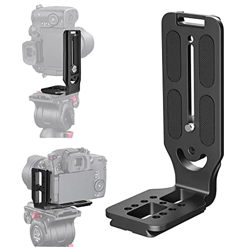 HASTHIP® DSLR L Bracket for Camera, Quick Release Plate 1/4" Vertical Horizontal Switch, Compatible with Nikon Sony Canon Panasonic Fujifilm DJI Ronin Zhiyun Weebill Gimbal Stabilizer Tripod