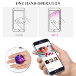 HASTHIP® Phone Grip for Phone Case 2 in 1 Folding Phone Grip Phone Stand Dreamy Purple Nebula Fashion Phone Grip, 1.57 inches Round Self Adhesive Phone Grip Phone Stand