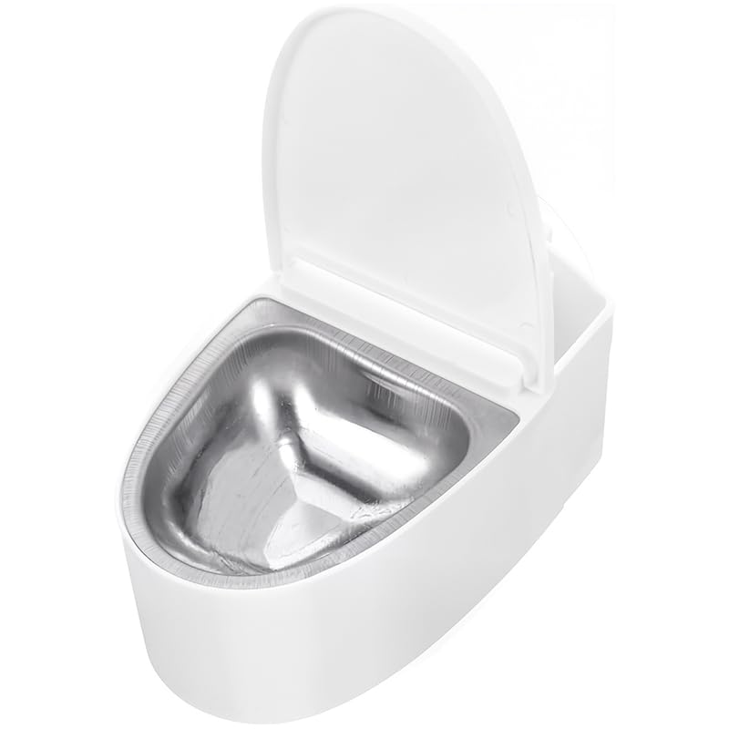 HASTHIP Ash Tray for Cigarette featuring Toilet-Inspired Lid and Removable Steel Liner | Wall or Desk Use