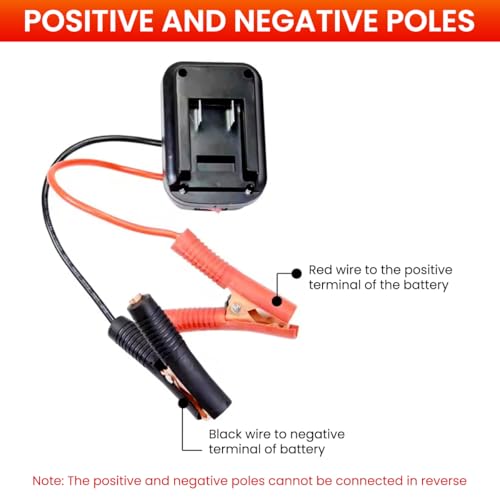 HASTHIP® Compact Vehicle Jump Starter – Secure 18-21V Power Adapter Converter | Reliable Auto Battery Booster and Inverter for Trucks, RVs