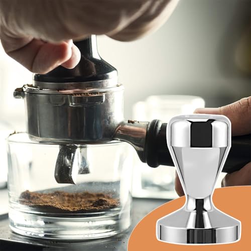 HASTHIP® 51mm Espresso Tamper, Heavy Duty Stainless Steel Coffee Tamper with Elegant Plating, Professional Barista Tool for Espresso Machine, Coffee Press Accessories