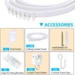 HASTHIP® 9.6ft/3m Flexible Ceiling Curtain Track