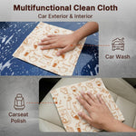 HASTHIP 20-Pack Microfiber Cleaning Cloths, Tear-Away Towels for Kitchen, Home and Car
