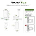 HASTHIP Magnetic Floor Door Stop with Low-Profile Design, Strong Magnet and Black Finish for Home and Office