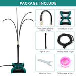HASTHIP® 10 Meters Misting System Flexible Multi-nozzle Water Spraying Device Outdoor Water Sprayer Garden Cooling System Free Standing Misting System Water Saving Mister for Patio, Garden, Backyard