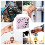 HASTHIP® Taylor Swi*t Keychains MerchandiseSet of 4pcs Music Star Taylor Keychain, Cute Cartoon Taylor Merch for Girls Women, Collectible Fans Keychain for Backpack for Birthday Christmas Gift