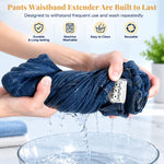 HASTHIP 10-Piece Soft Lace Pant Waist Extenders for Sew-On Jeans, Trousers and Skirts
