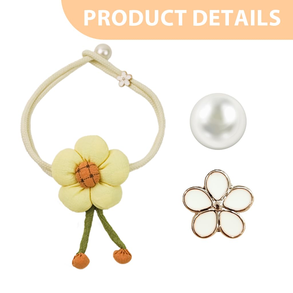 HASTHIP Curtain Tiebacks for Bedroom Decor featuring Built‑In Pin Design and 2PCS Boho Flower Holders