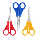 HASTHIP® Kids Scissors Bulk Set of 3-Pack, 5" Kid Scissors for School Supplies, Kids Safety Scissors Art Craft Supplies, Small Scissors, Blunt Tip Scissor for Student Classroom Toddler