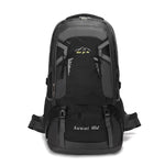 HASTHIP® Mochila de Senderismo 70L Impermeable y Ligera para Montañismo,Escalada,Viaje y Campamento - Mochila Táctica Transpirable para Hombre Mujer Plegable Duradera (Negro)