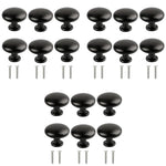 HASTHIP dresser knobs for cabinets and drawers featuring 18pcs 30mm matte black aluminum design