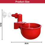 HASTHIP Chicken Feeder Cup Set for Poultry with Auto Refill Gravity System 6 pcs | Plastic Cups for Chickens and Ducks