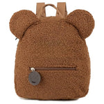 HASTHIP® Kawaii Bear Ear Kids Backpack, Soft Plush School Bag for Boys & Girls, Cute Small Preschool & Kindergarten Backpack, Adjustable Straps, 27x13x28cm, Brown Toddler Bag for Children