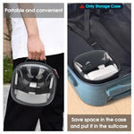 HASTHIP® Travel Case for Meta Quest 3S VR Headset Portable Carrying Case with Handle Transparent Protective Case Headset Controller Grips Charger Accessories Bag for Meta Quest 3S, 23x12x23cm