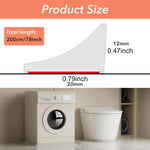 HASTHIP® 6.6ft/2m Shower Threshold Flexible Shower Water Guard Blocker Stopper, Self-Adhesive Silicone Shower Water Dam Shower Splash Guard for Kitchen Countertop Sink, Bathroom