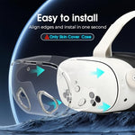 HASTHIP® Skin Cover for Meta Quest 3s VR Headset Fashion Transparent TPU Protector Cover Snug-fit Anti-scratch VR Headset Cover, For Meta Quest 3S VR Accessories, Only Cover