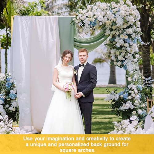 HASTHIP® Heavy Duty Backdrop Stand 9.85x9.85ft Adjustable Photography Background Support System with Carrying Bag, Photo Video Studio Banner Stand Kit for Wedding Parties Events Decoration