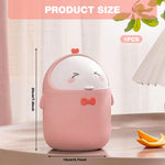 HASTHIP Mini Desktop Trash Can with 90 Trash Bags for Home Kitchen Office | Pink Wastebasket
