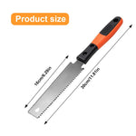 HASTHIP Hand Saw for Woodworking with 30cm Double Edge Blade and Ergonomic Handle | DIY Cutting