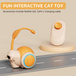 HASTHIP® Cat Toy, Smart Obstacle Avoidance Interactive Cat for Indoor Cat, 2-