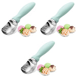 HASTHIP Ice Cream Scoop Set for Fruit and Dessert featuring Anti Slip Handle | 3PCS Stainless Steel