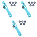 HASTHIP Ampule Cutter for Medical and Home Use with 5 Replaceable Grinding Wheels | Blue 3 PCS