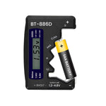 HASTHIP® Probador de Baterías Universal LCD Digital, Comprobador de Capacidad para Pilas AA AAA C D N 9V y Botones 1.5V Portátil Preciso para Uso Doméstico y Profesional
