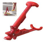 HASTHIP Anti-Scalding Plate Clip for Hot Dishes with Grooved Tips and Lock Buckle Handle