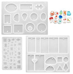 HASTHIP Resin Mould for DIY Jewellery Keychains and Pendants featuring 3 Silicone Pieces | Easy Release and Cleaning for Epoxy Craft Projects