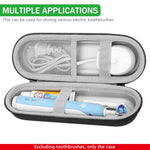 HASTHIP® Estuche rígido de viaje para cepillo de dientes eléctrico compatible con Oral-B Pro 500 300 1500 iO series 7 8 9
