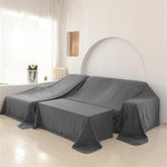 HASTHIP Furniture Dust Cover for Bed featuring 2.4×2 m polyester fabric in dark grey | protects sofas and tables
