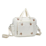 HASTHIP® Mochila Pañalera Pequeña Impermeable,Bolso de Pañales Multifuncional de Viaje con 7 Bolsillos,Bolsa Cruzada Gran Capacidad para Mamá y Bebé,Incluye Correa Desmontable y Portachupetes