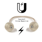 HASTHIP Magnetic Curtain Tiebacks for Home and Office with Strong Nickel Magnet | 16in Rope