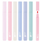 HASTHIP Highlighter Pen Set for Journaling and Notes with 6 Colors and Soft Chisel Tip | Quick Dry Ink