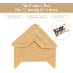 HASTHIP Photo Corner Stickers for Scrapbooking and Albums with 10 Sheets 2x2 cm Beige
