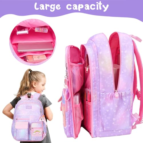 HASTHIP® School Backpacks for Girls Gift Backpack for Kids 6-12 Years Old