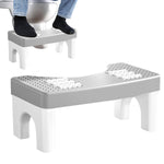 HASTHIP Toilet Stool for Natural Posture with 6 Foot Massager Rollers and Anti Slip Surface 40x21x17cm