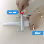 HASTHIP Metal Tube Toothpaste Squeezer for Hair Dye and Creams featuring Roller Mechanism
