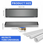 HASTHIP Bathroom Linear Shower Drain 30×8 cm for Modern Showers with Anti Odor System | Stainless Steel Flush Mounted Design