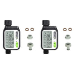 HASTHIP Drip Irrigation Timer for Garden and Lawn with Rain Sensor | 3 Programs Waterproof 2PCS