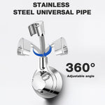 HASTHIP Hand Shower Holder for Bathroom Use with 360° Rotatable Design and Silver ABS
